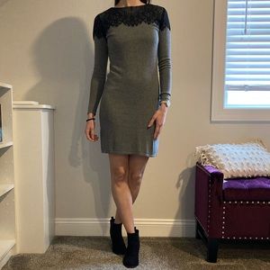 Daisy Fuentes Lace Sweater Dress